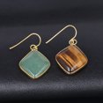 thumbnail image 3 of Earrings for Women Gold Color Hook Dangle Eardrop Quartz Geometric Earring, 3 of 6