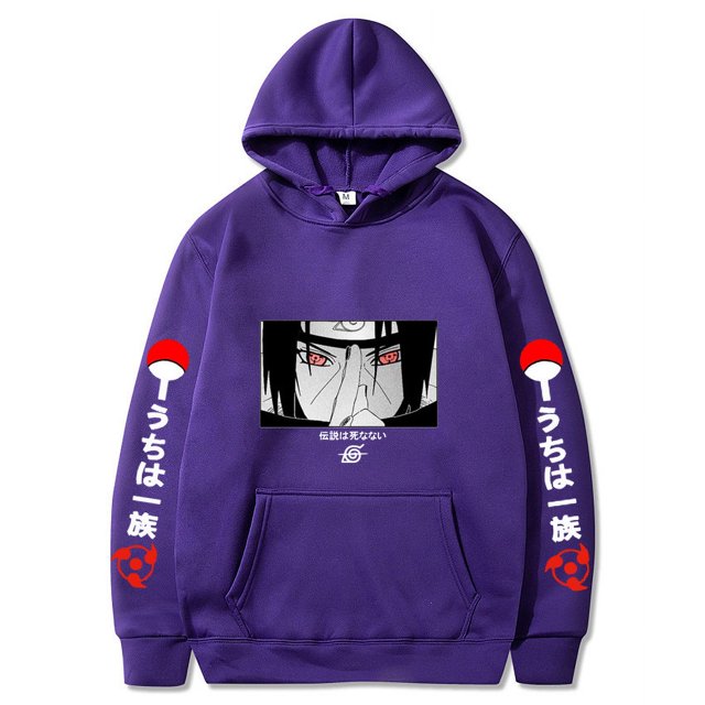 Naruto Japanese Comic Print Casual Loose Hooded Sweatshirt For Men And Women