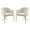 Gold, variant on Home Square 2 Piece Velvet Dining Chair Set with Gold Metal Base in Cream