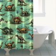 thumbnail image 4 of Colorful Dinosaurs Scientific Name Pattern Shower Curtain 84"x72" ,Bathroom Decorative Shower Curtains Set with 12 Hooks,Modern Waterproof Washable Shower Curtain, 4 of 6