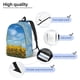 thumbnail image 3 of Balery Blooming Sunflower Field Mochila Clásica Impresa Básica para Viaje, Mochila Escolar Resistente al Agua, Mochila de Lona con Correas Ajustables-Small, 3 of 5