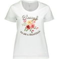 thumbnail image 3 of Inktastic Blessed to Be a Grandma Flowers Women's Plus Size T-Shirt, 3 of 5