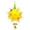 Yellow, variant on Interaction Parrot Enrichment Hanging Ball Chew Safety Pet Bird Cage Chewing Toy