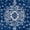Navy Blue, variant on Unique Loom Bromley Collection Area Rug - Midnight (3' Round Green/Ivory)
