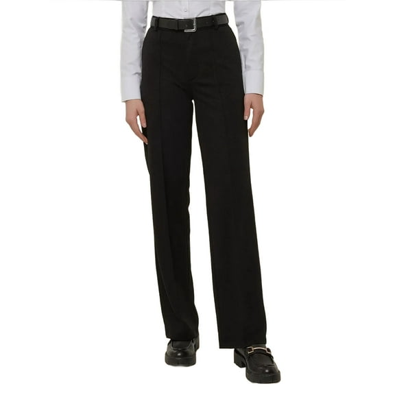 Straight Leg Pants with Stitch Detailed