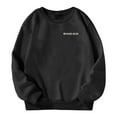 thumbnail image 5 of Zylarhe Girls Boys Sweatshirt Girls Winter Pullover Hoodie Soft Casual Round Neck Sweater Comfortable Daily Wear Outfit For Kids Ages 3-14 Years Black 7-8 Years, 5 of 7