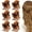 BROWN, variant on Meng Mini Hair Claw Clips, 1.4 IN Small 3-Tooth Jaw Barrettes, Non-Slip Ponytail Holders for Women Bangs Broken Hair