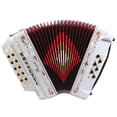 thumbnail image 2 of Rossetti 34 Button Accordion 12 Bass 3 Switches GCF, White, 2 of 4