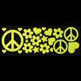 thumbnail image 2 of LiteMark Reflective Stickers - Hippy Pack - Lemon Yellow, 2 of 2