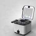 thumbnail image 4 of Stainless Steel Electric Fryer, 1000W Multifunctional Kitchen Tool with Basket, EU Plug, 220V-230V, 4 of 8