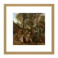 thumbnail image 1 of Teerlink View In Park Villa Chigi Ariccia 8X8 Inch Square Wooden Framed Wall Art Print Picture with Mount, 1 of 4