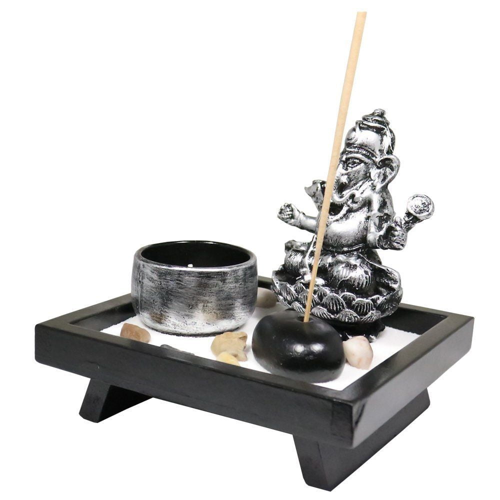 Elephant Tabletop Incense Burner Gifts Decor Zen Garden Elephant Statue Candle Holder