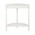 thumbnail image 2 of Simplify Half Round Wood Accent Table, Satin White Finish, 2 of 6