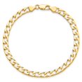 thumbnail image 3 of 10k Yellow Gold Bracelet Fancy 5 mm 8 in Link, 3 of 4