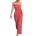 thumbnail image 1 of Mono Para Mujer de Moda de Verano Casual Erógeno Sin Mangas Vendaje Tubo Top Estampado Monos Odeerbi ODB-4, 1 of 5