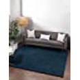 thumbnail image 5 of Unique Loom 3127884 8 ft. 2 in. x 8 ft. 2 in. Solid Shag Square Rug, Navy Blue, 5 of 5