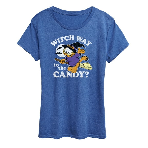 Garfield - Witch Way To The Candy - Women's Short Sleeve Graphic T-Shirt