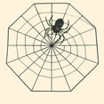 thumbnail image 2 of Fake Spider Practical Jokes Props Realistic Plastic Spider With Spider Web for Halloween Party Decoration (Black), 2 of 2