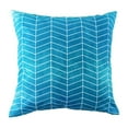 thumbnail image 1 of Coussin carré d'extérieur 18in - Zigzag bleu, 1 of 3
