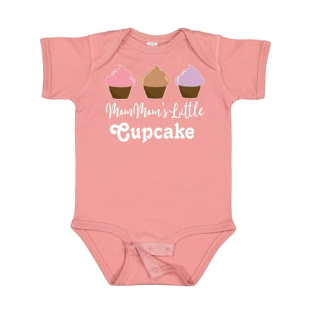 

Inktastic MomMom Little Cupcake Grandchild Girls Gift Baby Girl Bodysuit