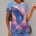 thumbnail image 6 of Vibe Blooming Tulips Women's T-Shirt Short Sleeve T Shirts Tops Tee Ladies Loose T, 6 of 6