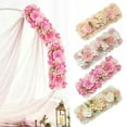 thumbnail image 2 of HEVIRGO Simulated Flowers Combo Artificial Flowers in Rows Realistic Faux Silk Flowers with Back Frame for DIY Wedding Arch Backdrop Party Decor, 2 of 8