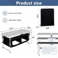 thumbnail image 4 of Acpouw Camping Table Portable, Lightweight Outdoor Table Height Adjustable for BBQ, Patio, Beach, Backyard, Party, Travel Cooking, 4 of 7