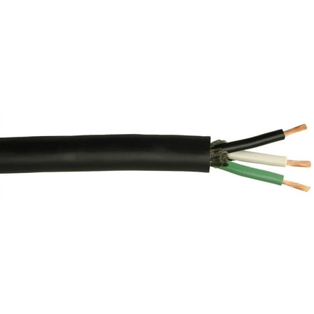 Coleman Cable 23389-66-08 Black Rubber Cable 100'