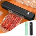 thumbnail image 1 of Iumwxz Smart Home Appliances Vacuum Sealer Food Vacuum Sealer Machine Automatic Food Vacuum Sealer for Food Preservation Magnanimity Sealing Packing System Forcooked Food Cooking and Foo Green, 1 of 7