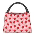thumbnail image 2 of Vsdgher Strawberry Print Insulated Reusable Bags with Sturdy Zipper and Handles, Foldable Totes for Hot or Cold Food Bring or Delivery, 2 of 8
