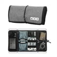 thumbnail image 2 of Bolsa Organizadora Electrónica para Cables, Bolsa Organizadora para Cargador de Cables de Viaje, Estuche de Transporte para Cables USB del Banco de Energía, Gris, 2 of 5
