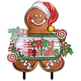 thumbnail image 1 of KAKOWELY Letrero navideño de hombrecito de jengibre para jardín, decoración de exterior, 1 of 5
