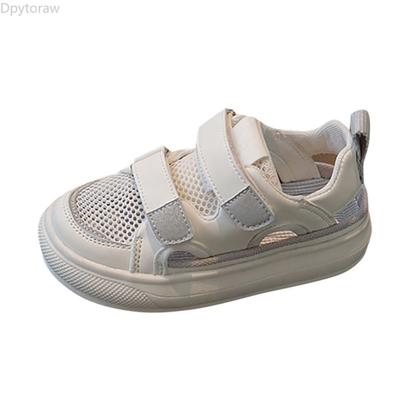 Dpytoraw Children's Boy And Girl's Mesh Board Shoes Solid Color Hollow Beach Shoes Sports Sandals For Toddler Little/big Kids Girls Gym Shoes Size 7.5