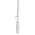 thumbnail image 3 of Unique Moments 1/3 Ct Round Lab Grown Diamond Pendant Necklace in Silver for Women (H-I, SI-I1) 18", 3 of 10