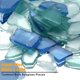 thumbnail image 2 of Piezas de vidrio marino para manualidades, bodas y decoración del hogar - Vidrio plano esmerilado en azul, blanco y verde, 2 of 5