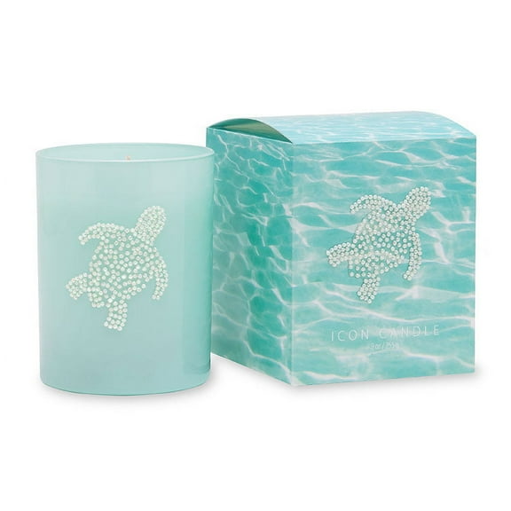 Sea Turtle 9.5 oz Blue Icon Candle