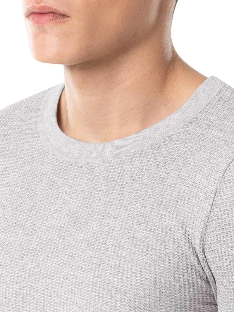 Fruit of the Loom Men's Thermal Waffle Crew Top, 2-Pack