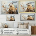 thumbnail image 4 of Designart "Minimalist Brown Beaver Depiction I" Animals Beaver Wall Art Prints, 4 of 7
