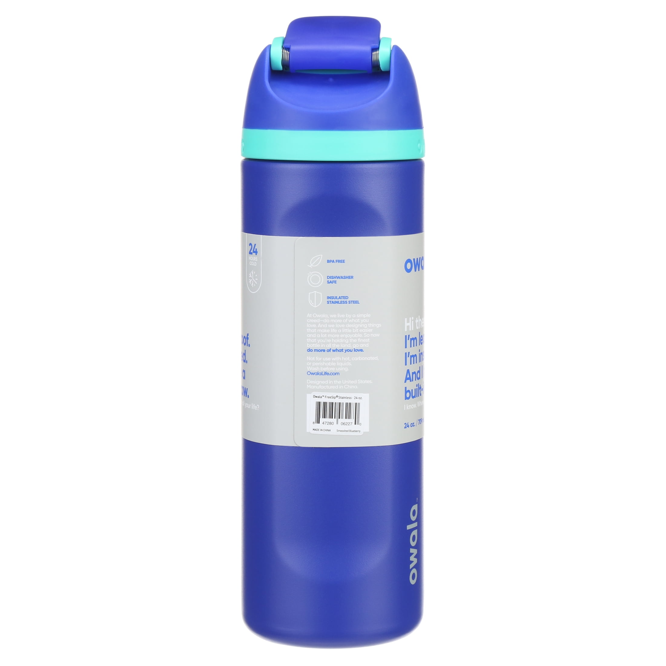 Owala FreeSip 24 oz. Vacuum Insulated Stainless Steel Water Bottle - Helia  Beer Co