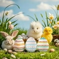 thumbnail image 4 of Easter Glitter Stickers With Bunny And Egg Designs For Crafts And Waterproof Decorative Use, 4 of 7