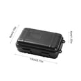 thumbnail image 3 of Waterproof Hard Storage Case 5.12 X 3.15 X 1.57 Inches Plastic Protective Box With Double Sided Foam Black, 3 of 6