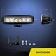thumbnail image 2 of LED Headlight 12v 24v,2PCS 18W 16cm Floodlight Spot Work Light Long Range LED Motorcycle LED Headlight Car LED Bar Work Lights Work Light for Truck AT, 2 of 5