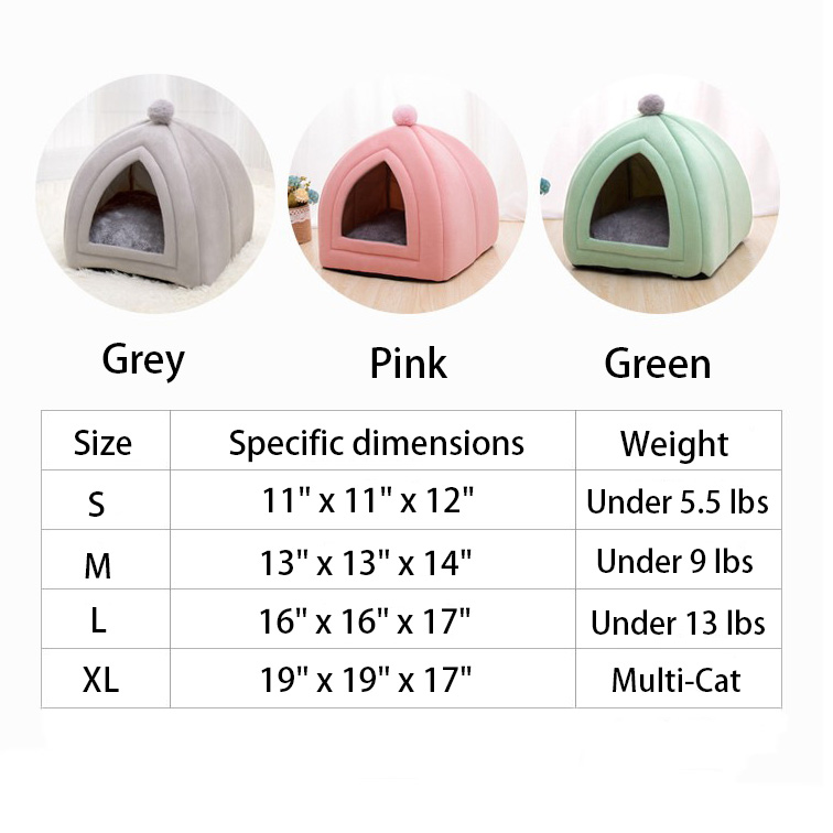 All-Season Super Supportive Cat Bed - Plush, Orthopedic Comfort with High Rebound Sponge