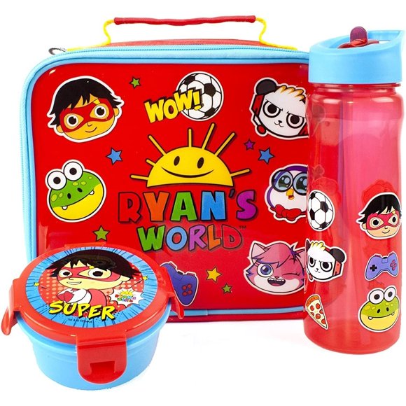 Ryan's World Boys/Girls Lunch Box Set (Pack Of 3)