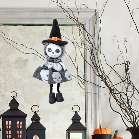 100Fens Halloween Doll Decorations Spooky Party Hanging Ornaments Ghost Festival Dolls Creepy Hanging Decor Fall Decor