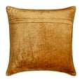 thumbnail image 3 of The HomeCentric Decorative Gold Pack of 2, 16"x16" (40x40 cm) Pillow Covers, Velvet Bouclet Embroidery Throw Pillows For Sofa, Geometric Pattern Modern Style Easter - Cressida, 3 of 3