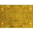 thumbnail image 1 of Ahgly Company Machine Washable Indoor Rectangle Abstract Yellow Modern Area Rugs, 8' x 12', 1 of 4