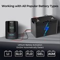 thumbnail image 3 of Renogy MPPT Solar Charge Controller 20A 12V/24V, Solar Panel Controller Charge Controller with Auto Parameter Adjustable &amp; LCD Display for Gel Sealed Flooded &amp; Lithium Battery, 3 of 7