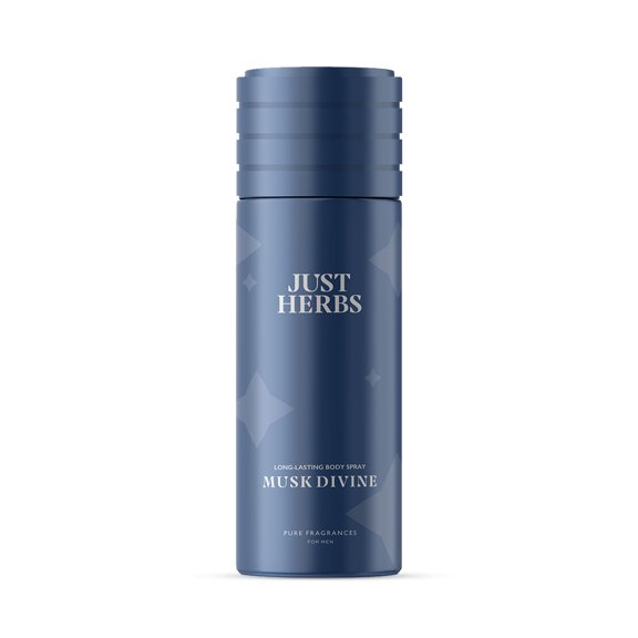 Just Herbs Long Lasting Body Spray Musk Divine Deodorant Spray - For Men