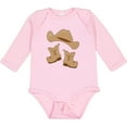 thumbnail image 3 of Inktastic Western Style Boy Boots Boys or Girls Long Sleeve Baby Bodysuit, 3 of 5